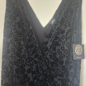 Black Bobeau Velvet Cutout Gown NWT
